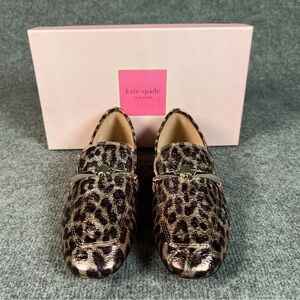 Kate Spade Metallic Leopard Loafers